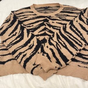 STORIA Tiger Print Sweater
